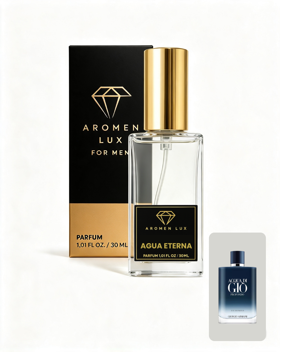 Agua Eterna (Inspirado en Acqua di Giò Profondo – Armani)
