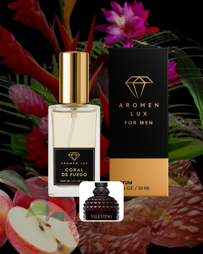 Coral de Fuego (Inspirado en Valentino Coral Fantasy – Born in Roma)