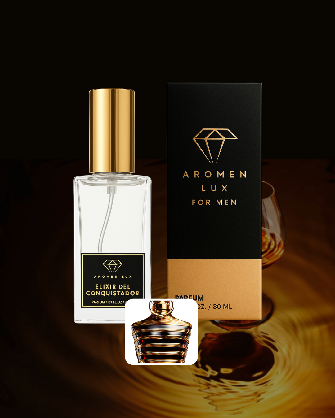 Elixir del Conquistador (Inspirado en Le Male Elixir – Jean Paul Gaultier)