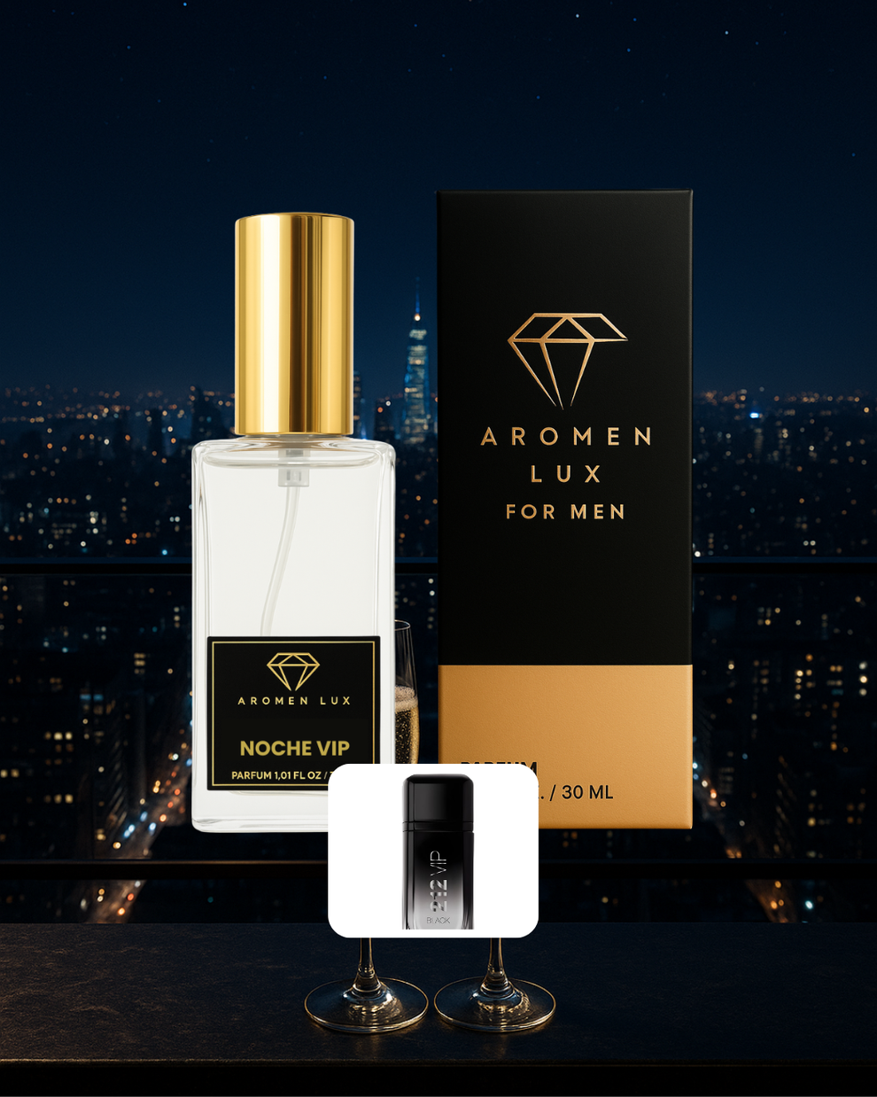 Noche VIP (Inspirado en 212 VIP Black – Carolina Herrera) – Aromen Lux